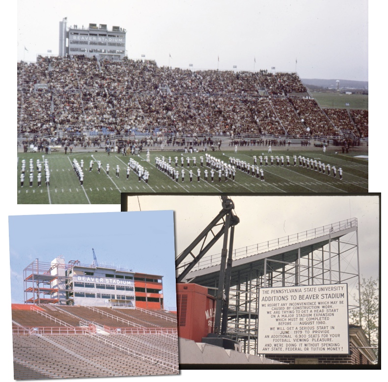 photos of Beaver Stadium by Penn State Alumni Association Archives