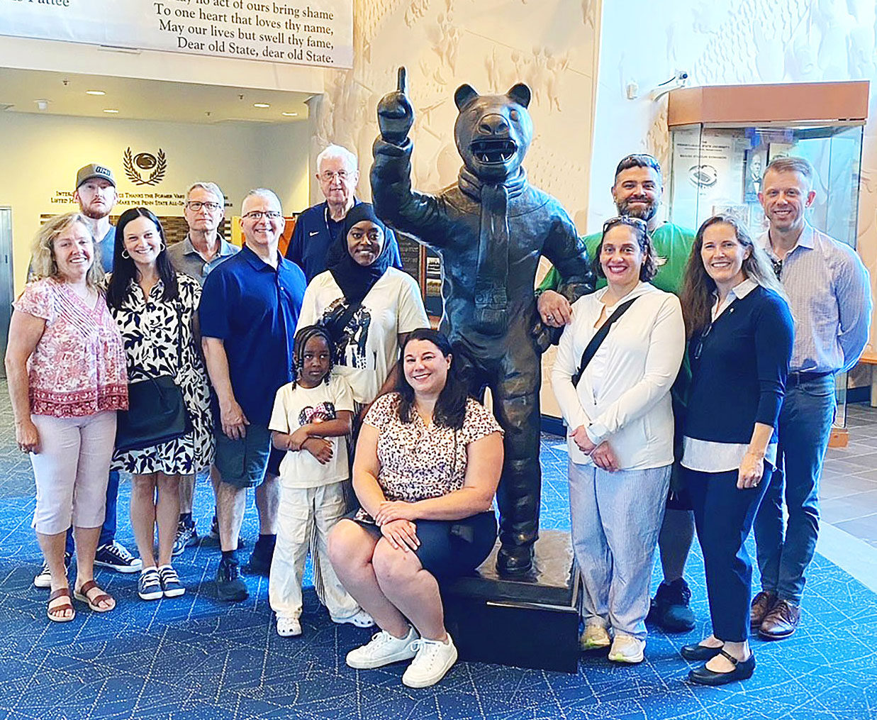 group photo of Penn State World Campus Alumni Society at University Park, courtesy
