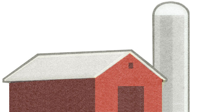 graphic of a barn