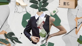 conceptual illustration of fashion objects and botanicals by Nadia Radic