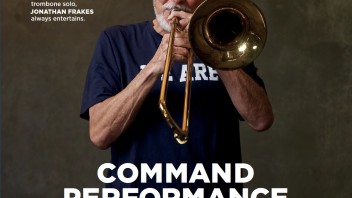 cover of Sept/Oct '25 issue of Penn Stater magazine featuring photo of Jonathan Frakes by Gregg Segal