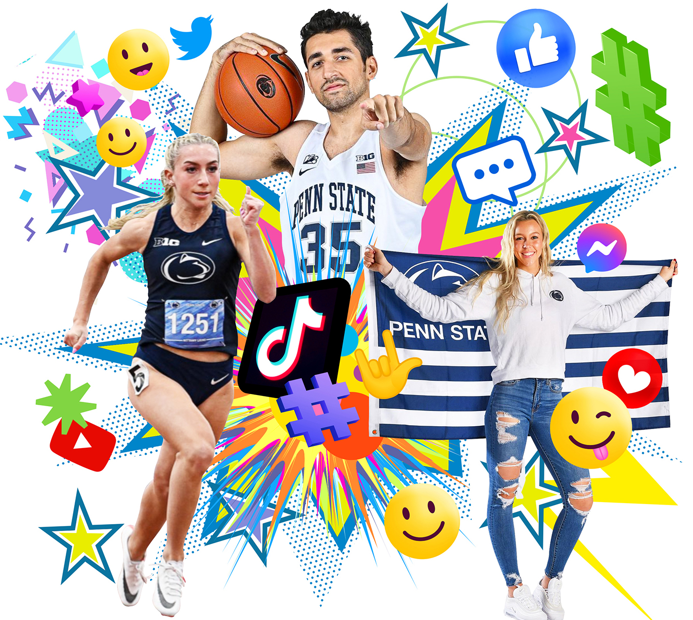 Penn State athletes and social media creators