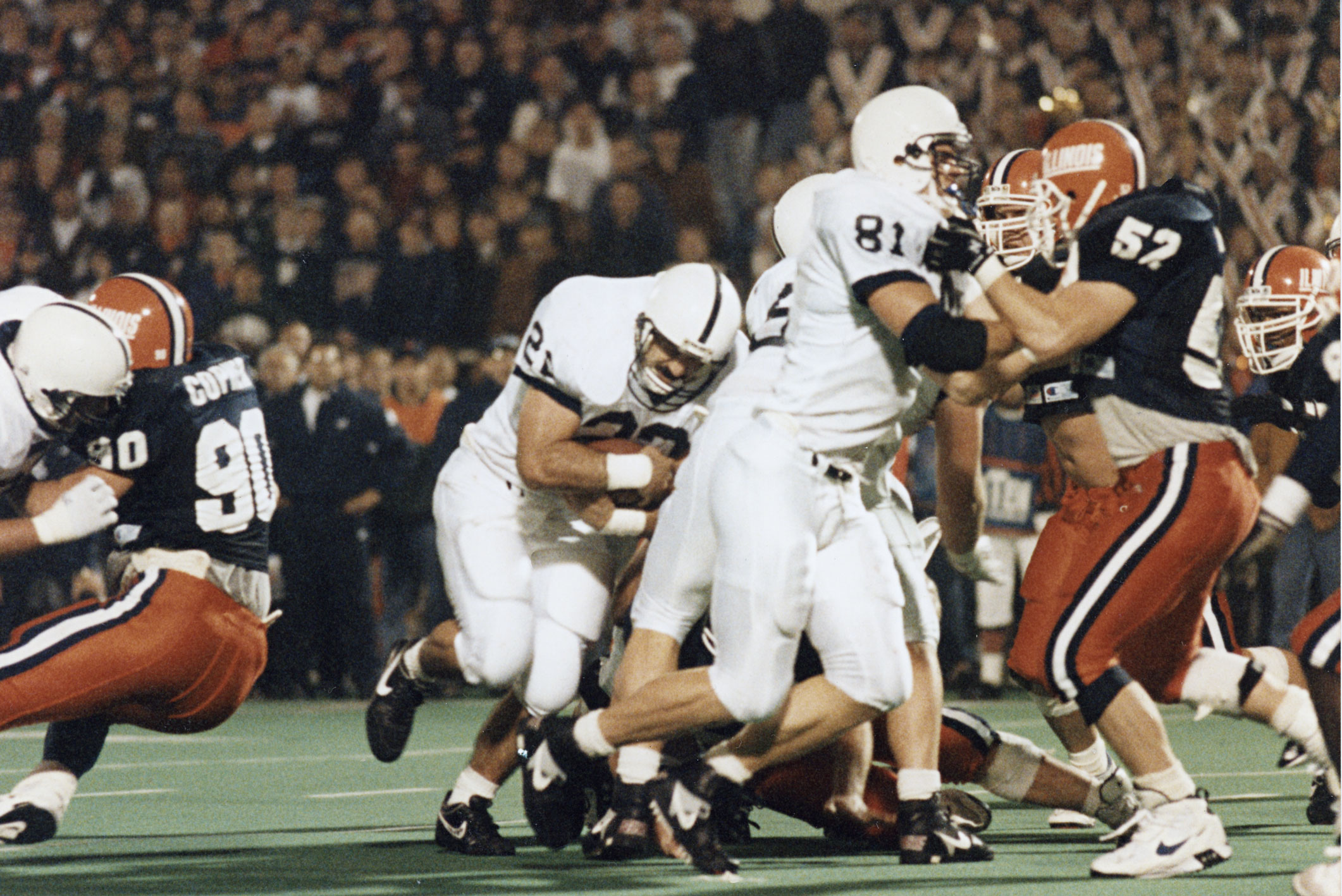 photo of winning TD during 1994 PSU and Illinois game by Steven Manuel '84 Lib '92 MA Com