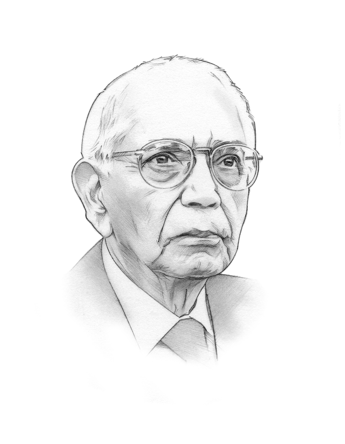 illustration of Calyampudi Rao by Randy Glass
