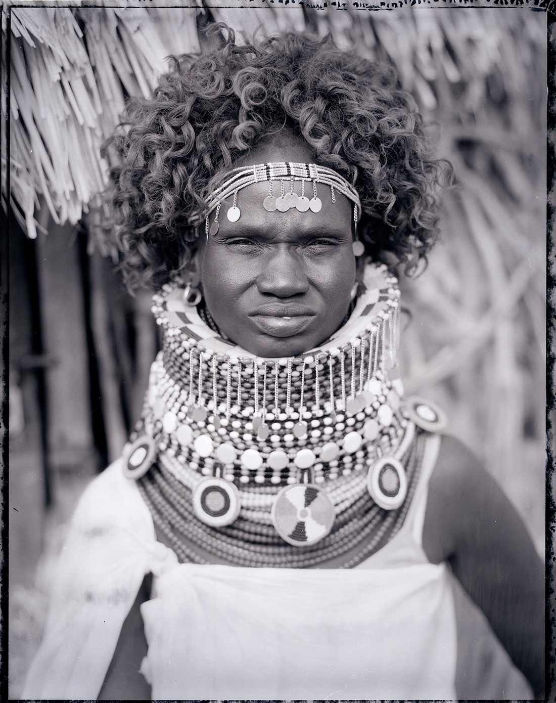 Lonnie Graham's black and white portrait of a Turkana woman named Christine