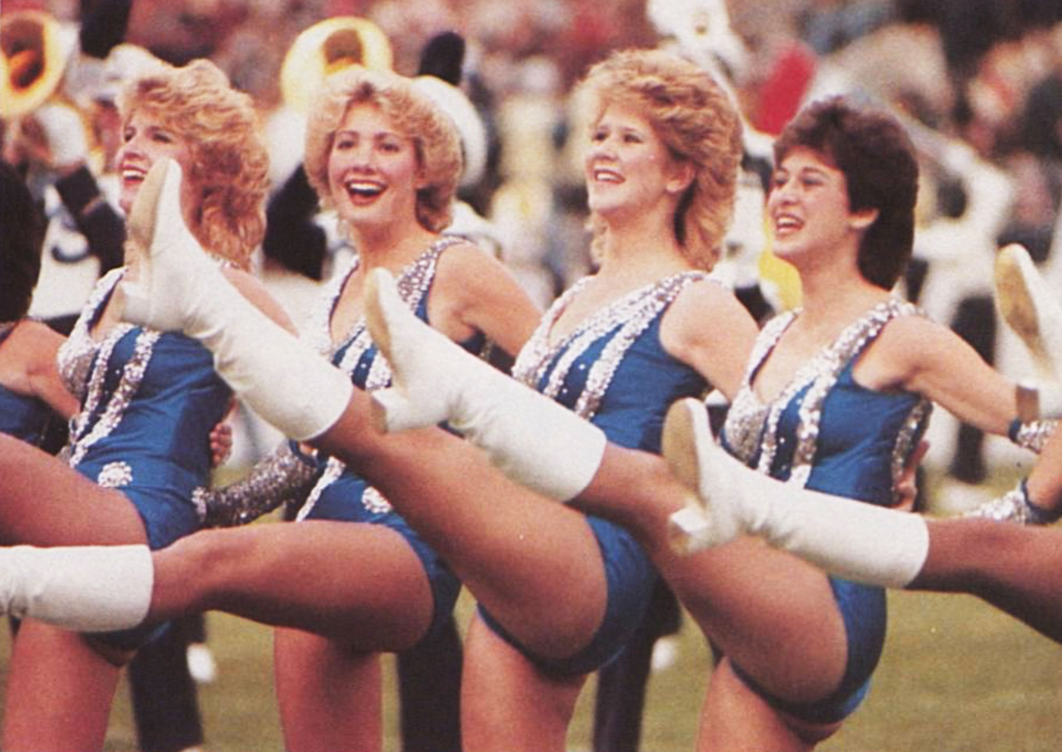Photo of majorettes by 1984 LaVie/Chuck Kullman