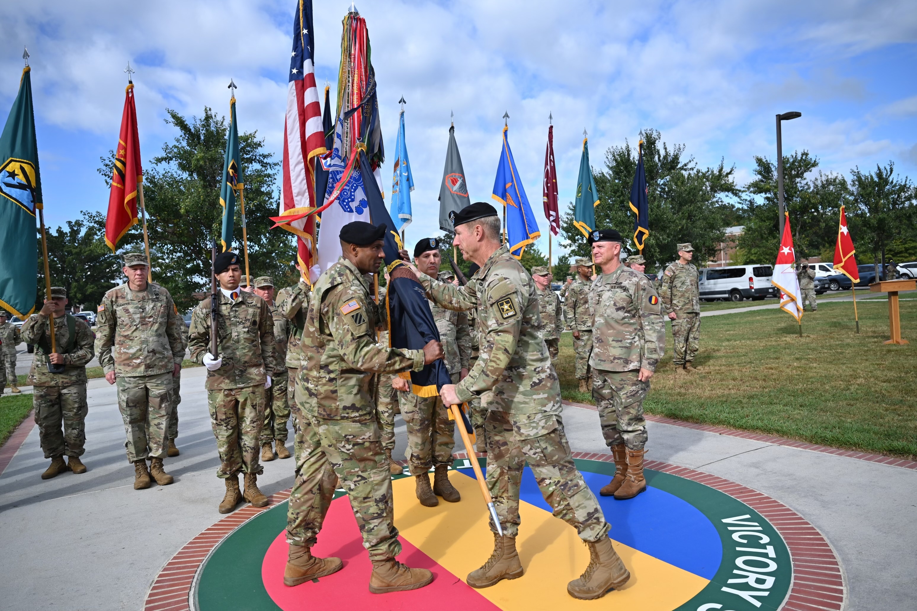 Gen. Gary Brito assumed his new command, photo by U.S. Army Jean Wines