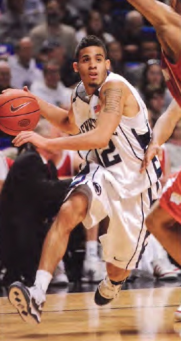 action photo of Battle on the court by Mark Selders/Penn State Athletics