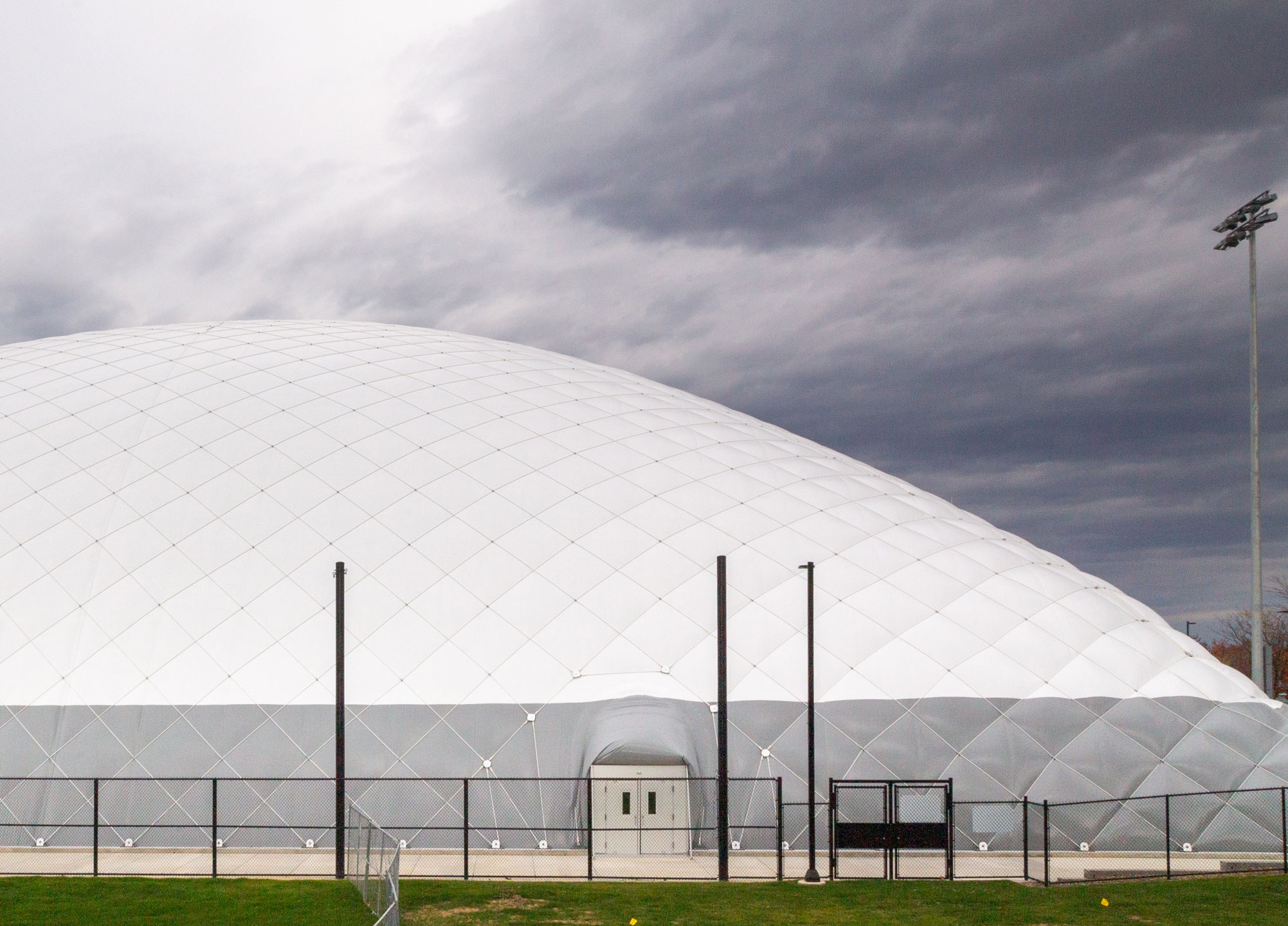 the sports bubble at Jeffrey Field at University Park by Nick Sloff '92 A&A