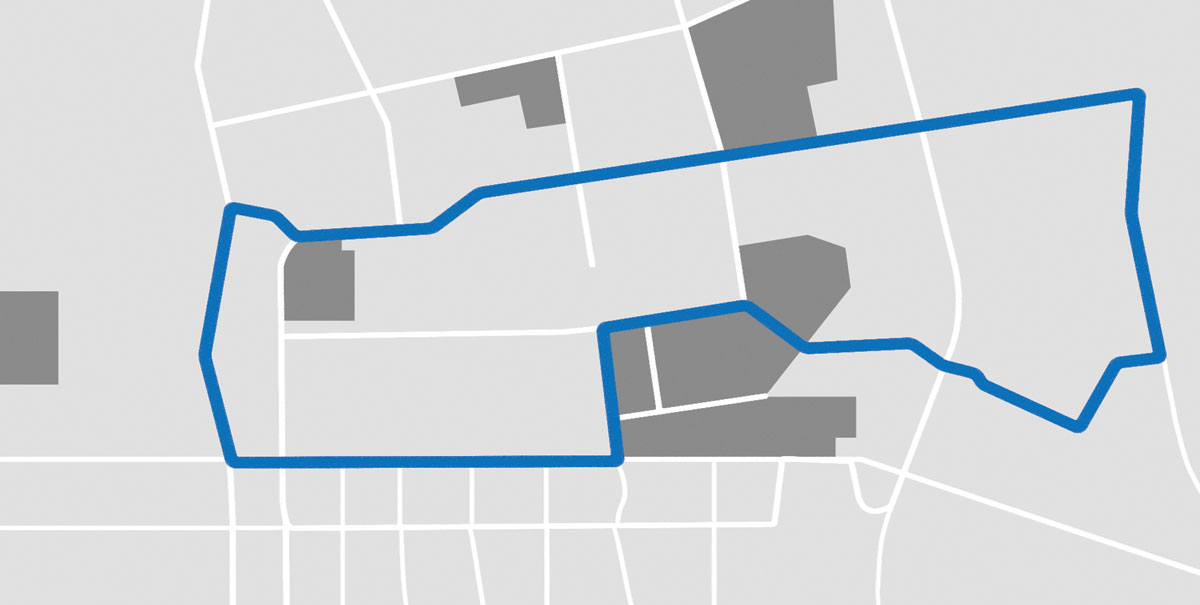 illustration of a bus map by Joel Kimmel