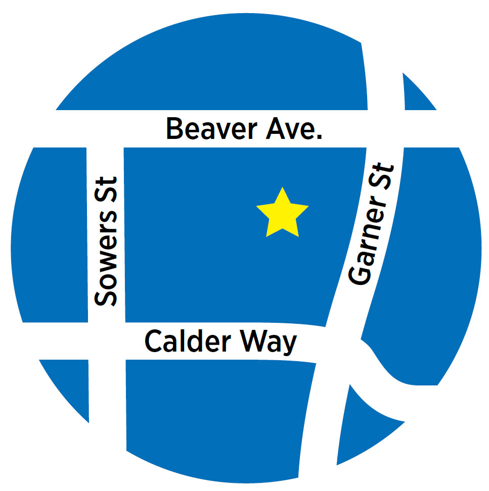 map of Carter's Table location in downtown State College
