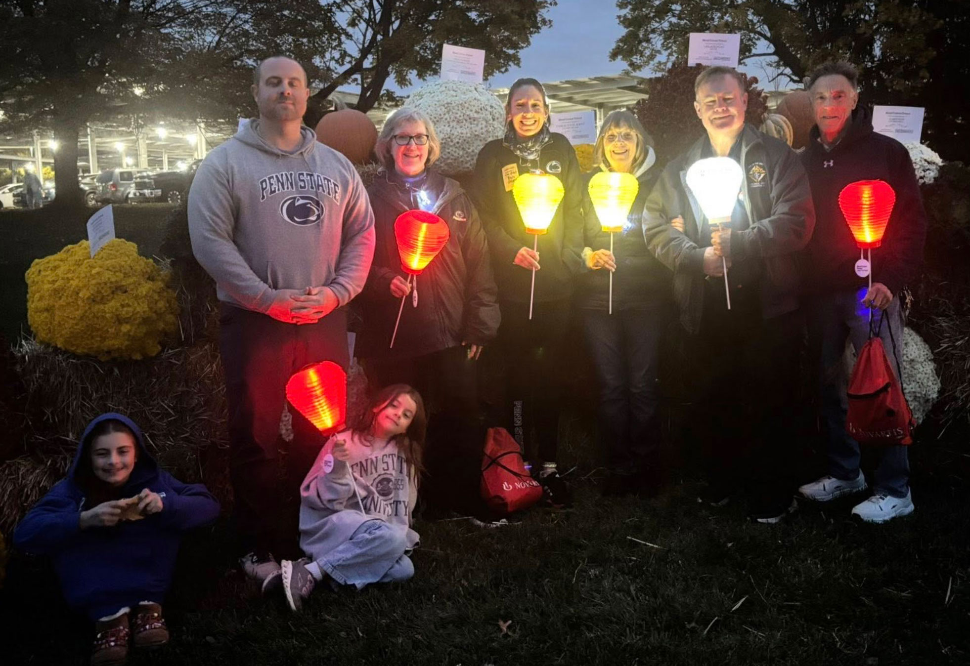 members of Northern New Jersey chapter during Blood Cancer United's Light the Night Walk, courtesy