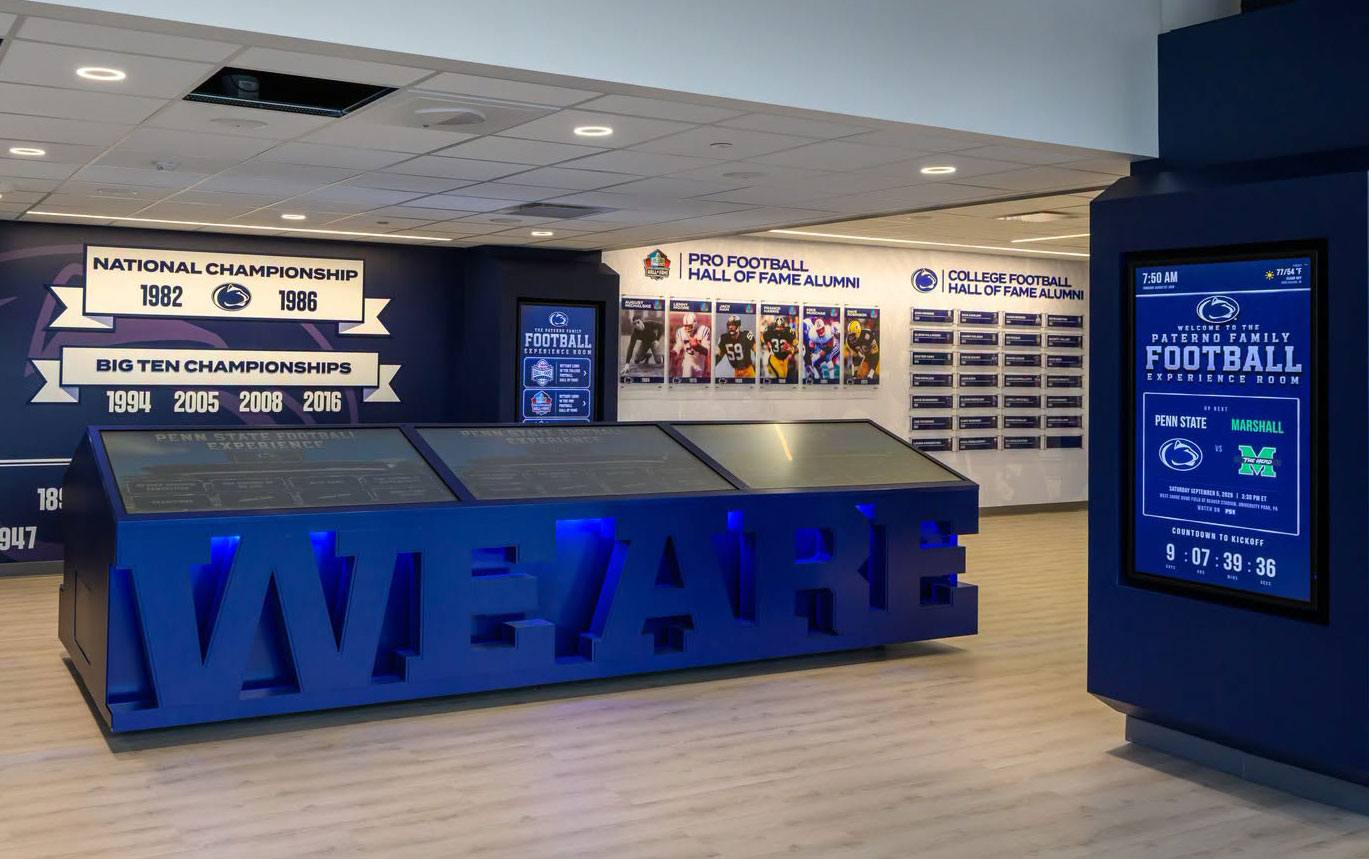 photo of the Paterno Family Football Experience Room by Penn State Athletics