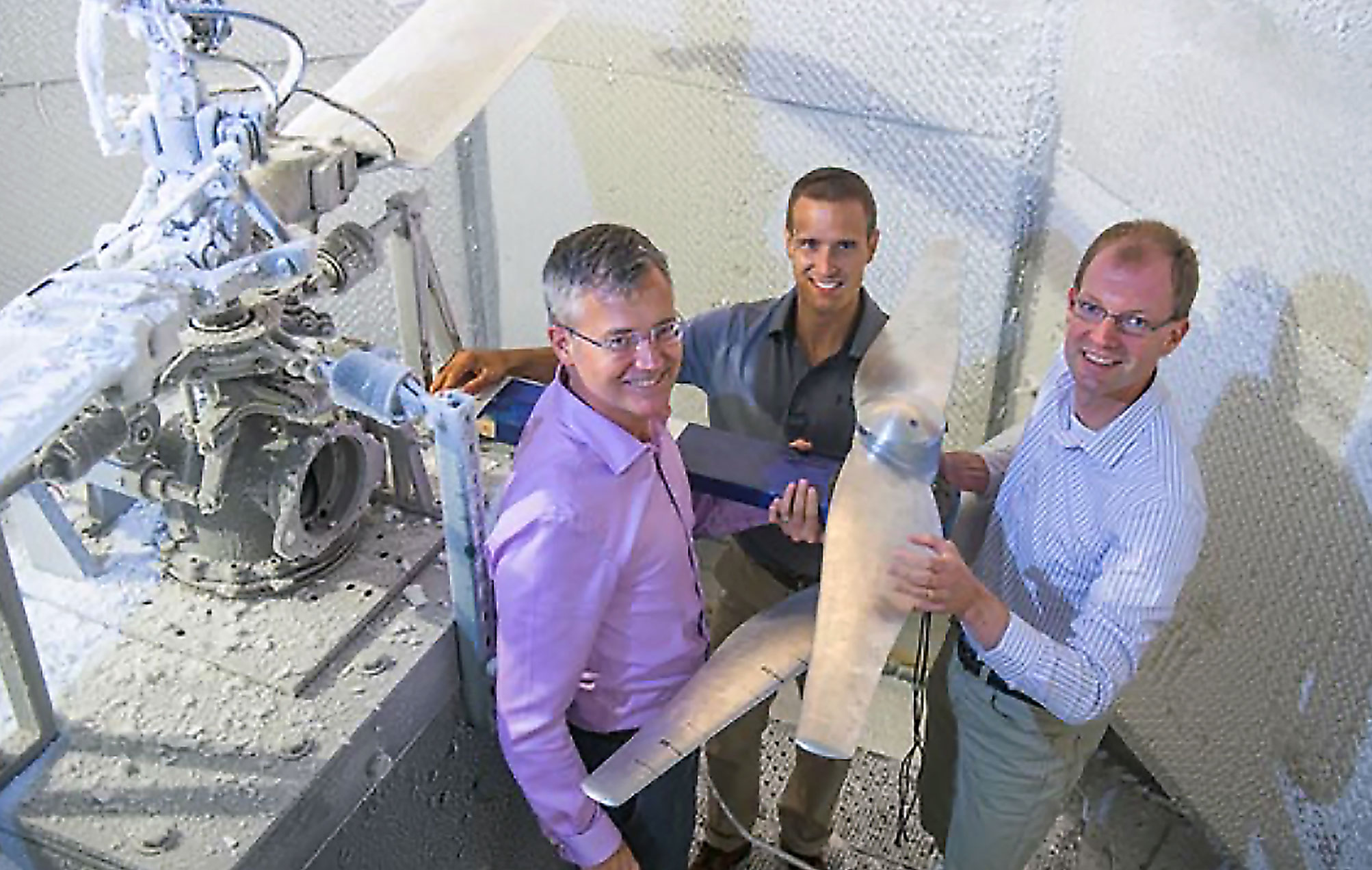 photo of Langelaan, Palacios, and Schmitz by Tyler Henderson/Penn State