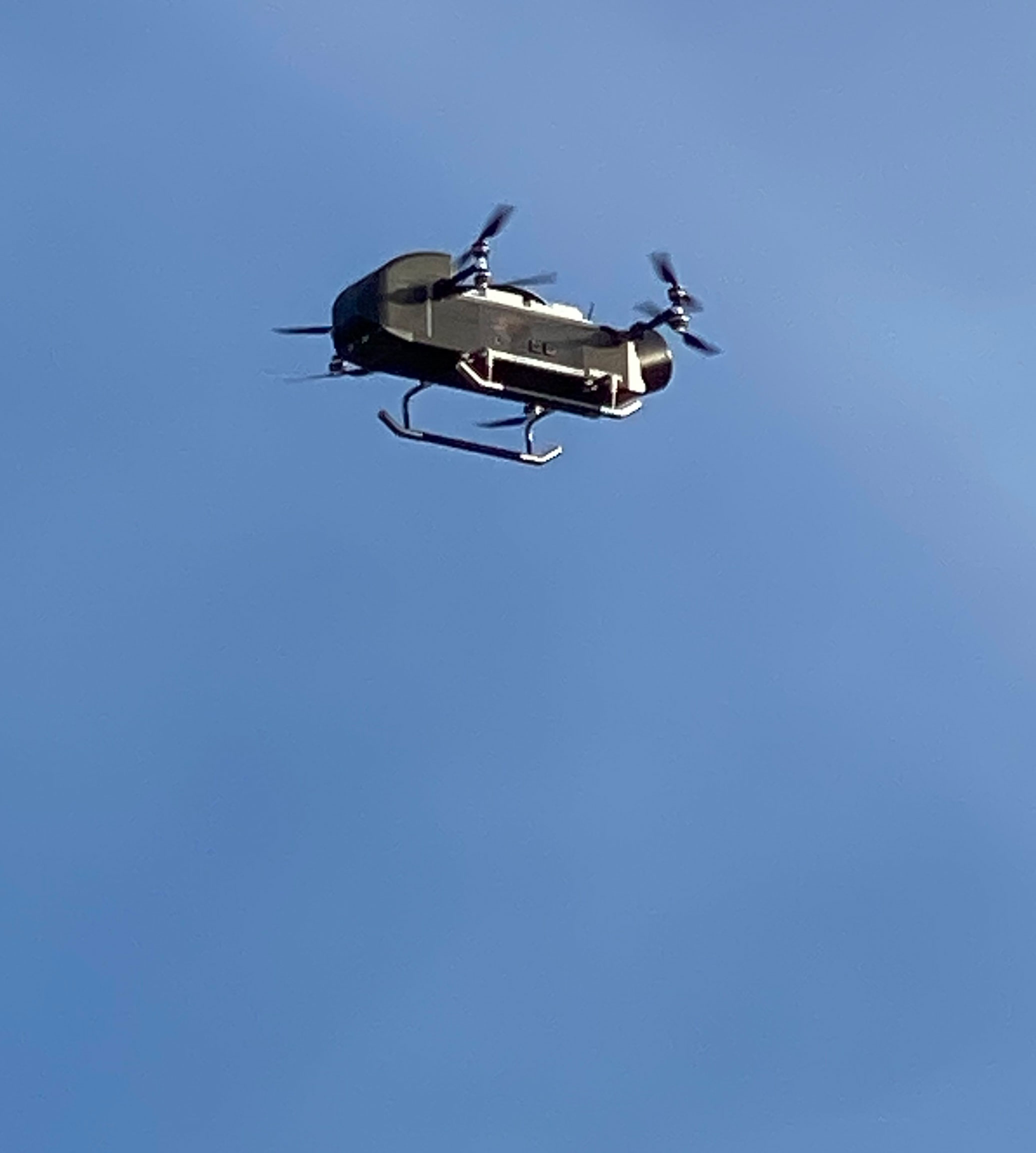 photo of model being flight-tested, courtesy