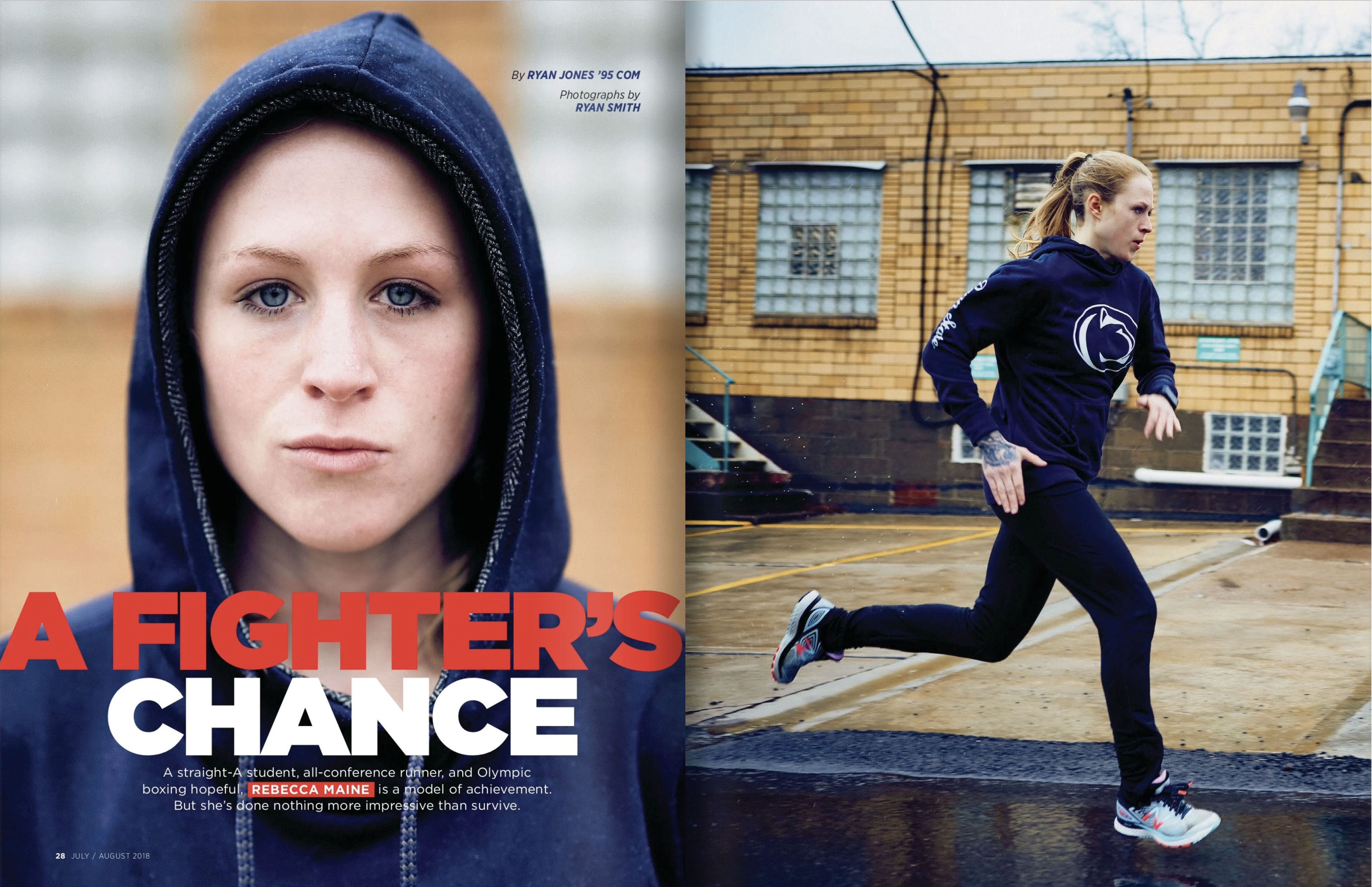opening spread of A Fighter's Chance