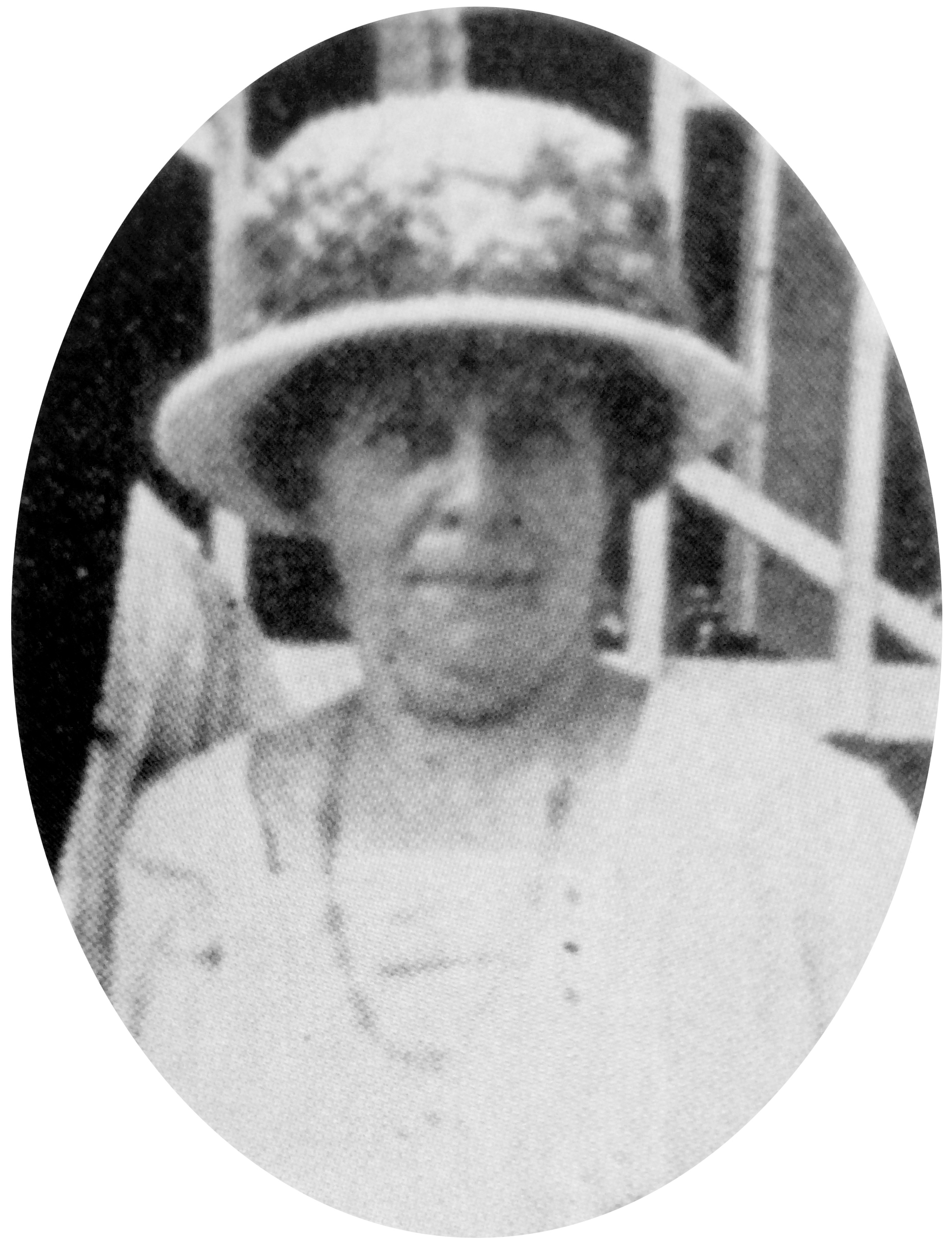 black and white head shot of E. Blanche Patterson Miller 1885 Lib