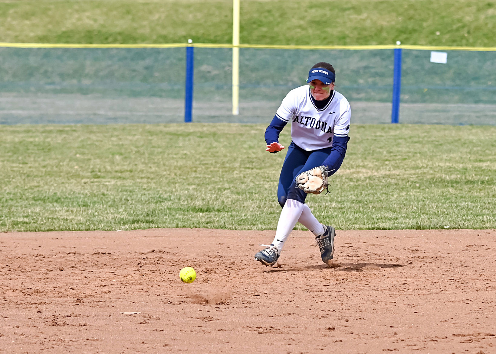 Fisher in the outfield, photo by Kirk Zembower