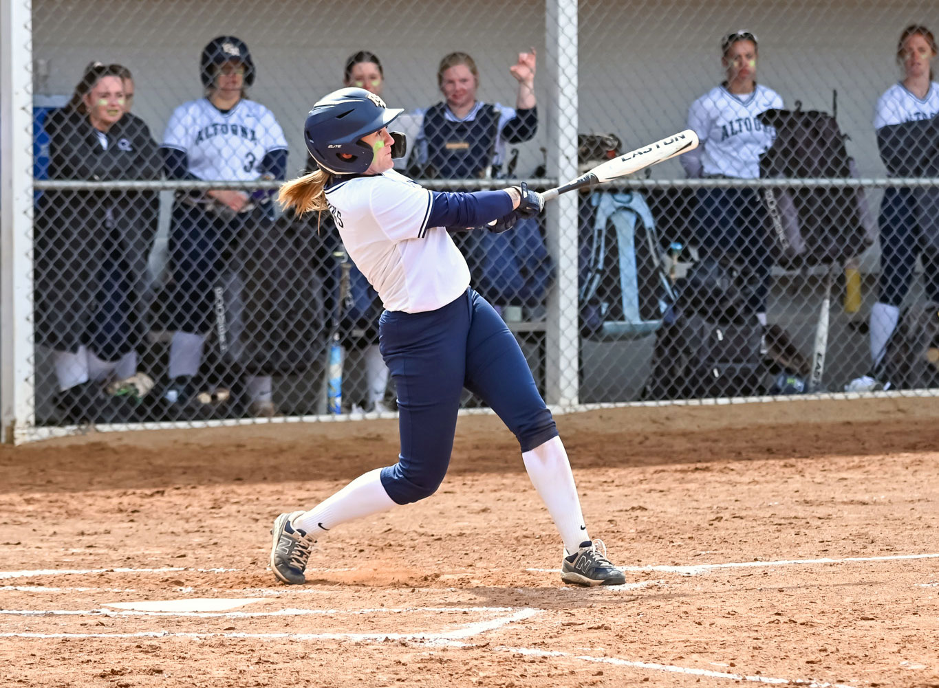 Alyssa Fisher at bat by Kirk Zembower