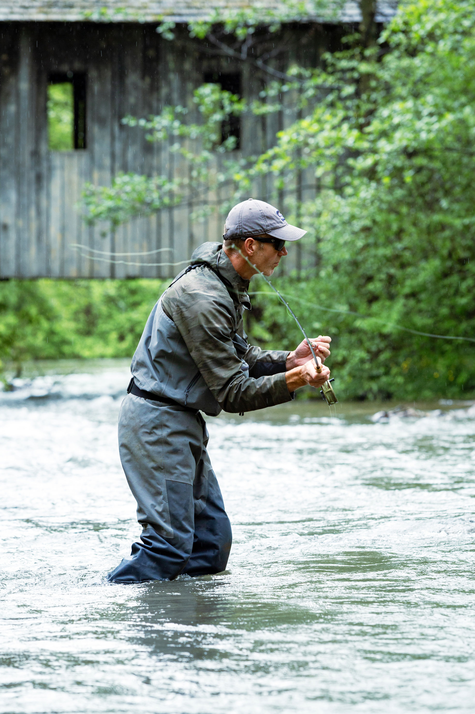 Daniels fly fishing, photo by Nick Sloff '92 A&A