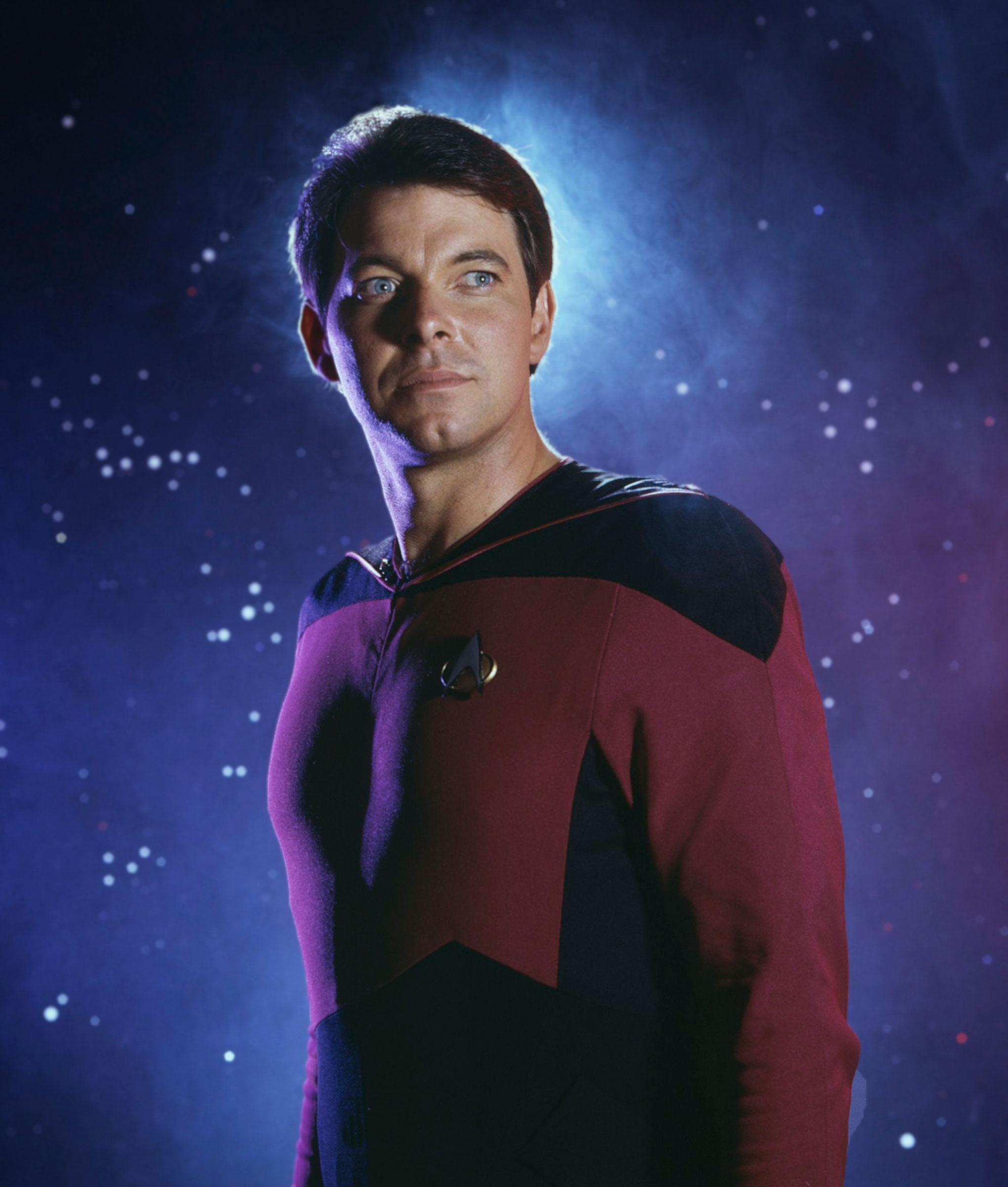 Jonathan Frakes as Cmdr. William T. Riker on Star Trke: The Next Generation, photo by getty images/aaron rapoport