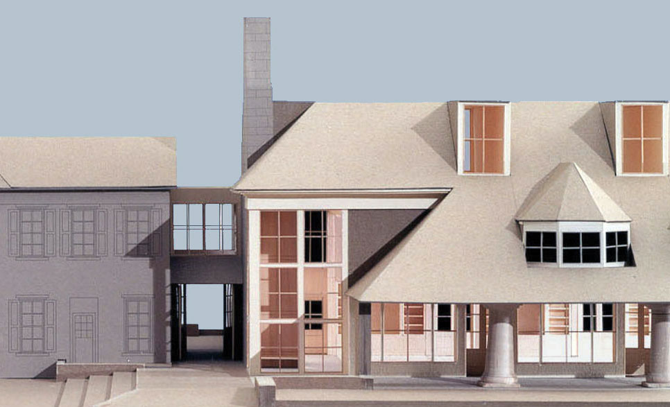 architectural rendering of Hintz exterior by Penn State Alumni Association