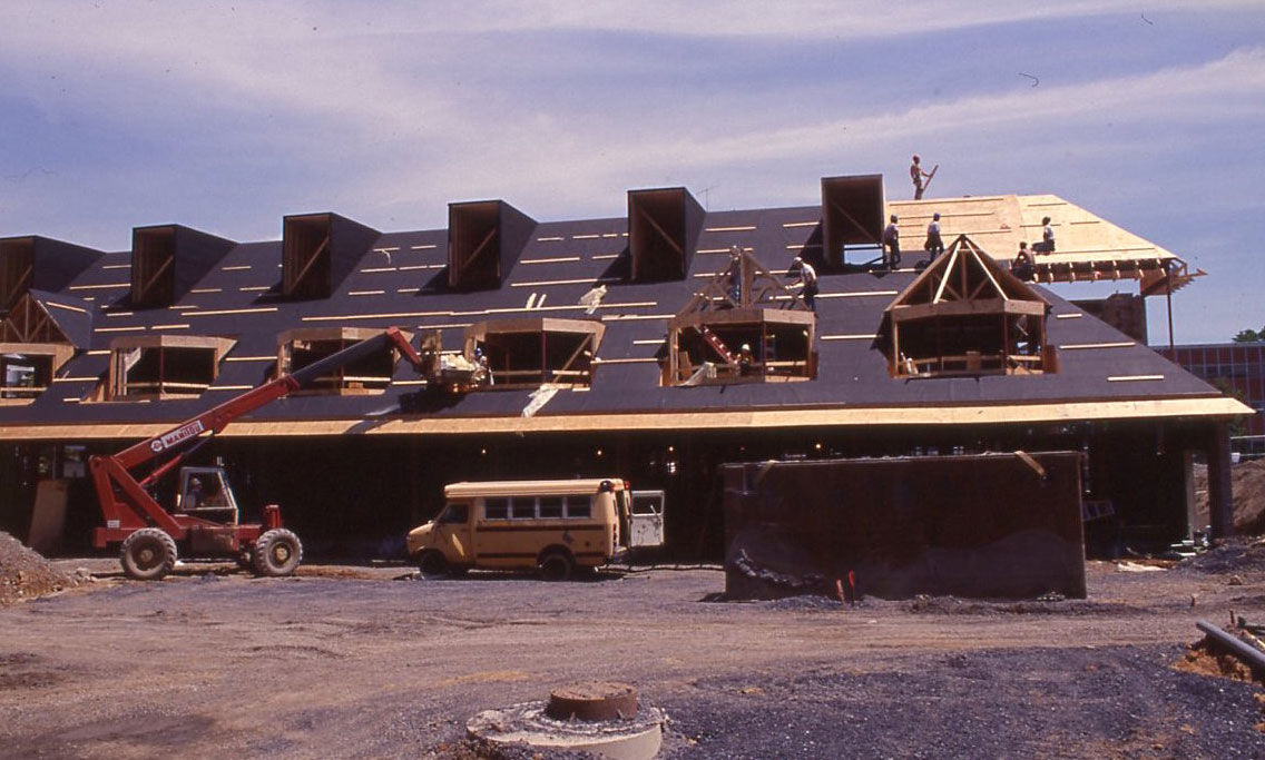 Hintz under construction, photo by Penn State Alumni Association