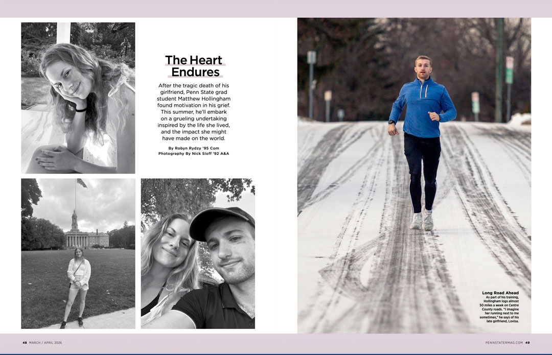 opening spread of The Heart Endures from March/April '26 issue