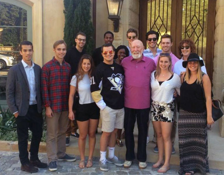 group photo of Penn State Hollywood Program students by Penn State Hollywood Program
