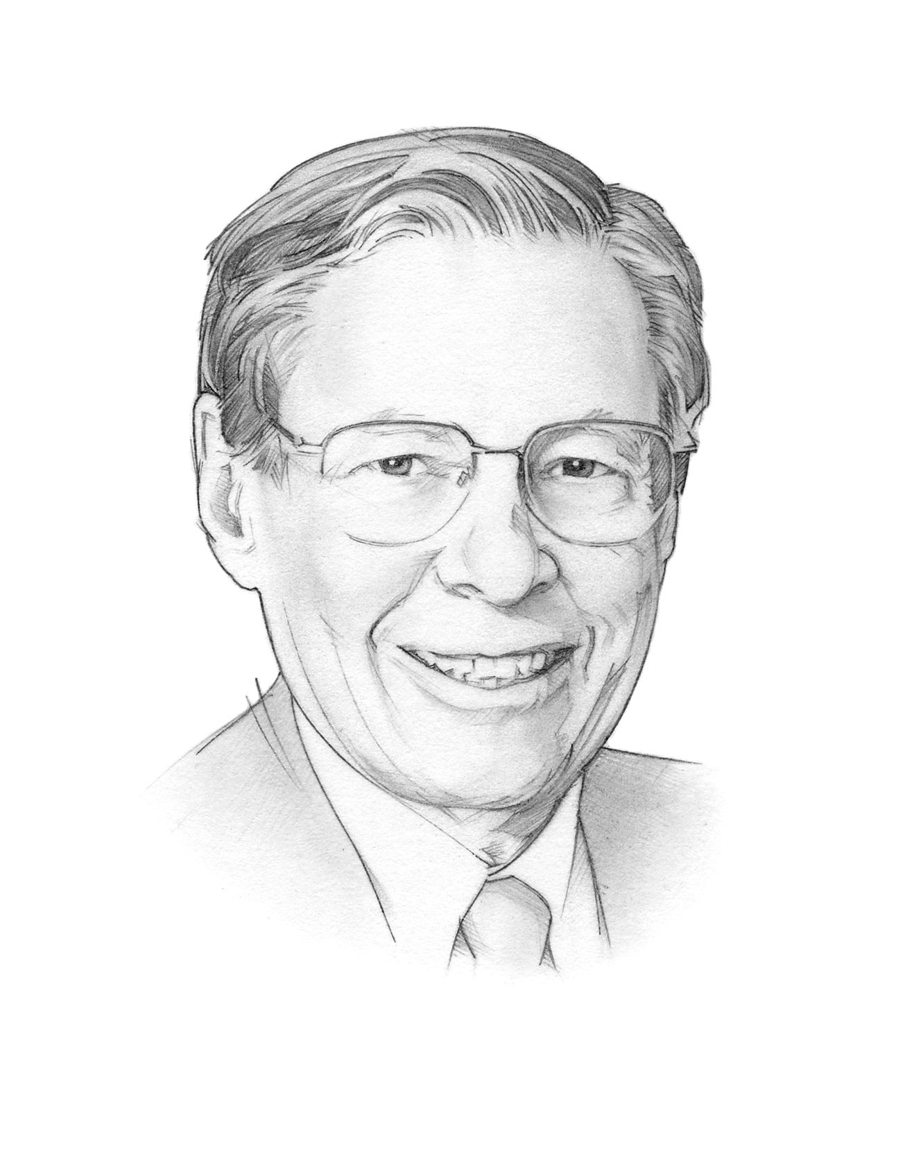 head shot pencil illustration of Ostar by Randy Glass