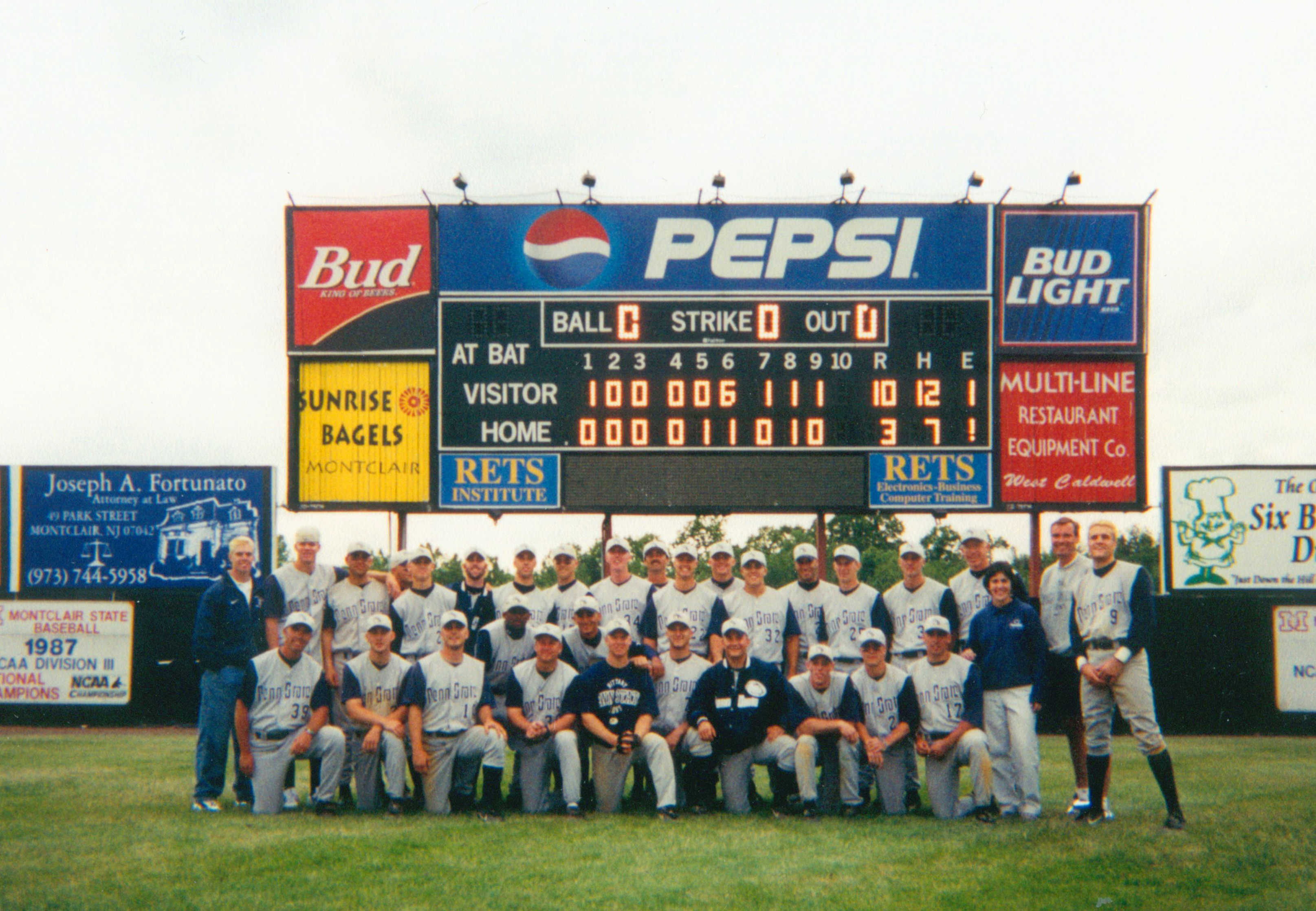 team photo of the 2000 Upper Montclair Regional Championship team