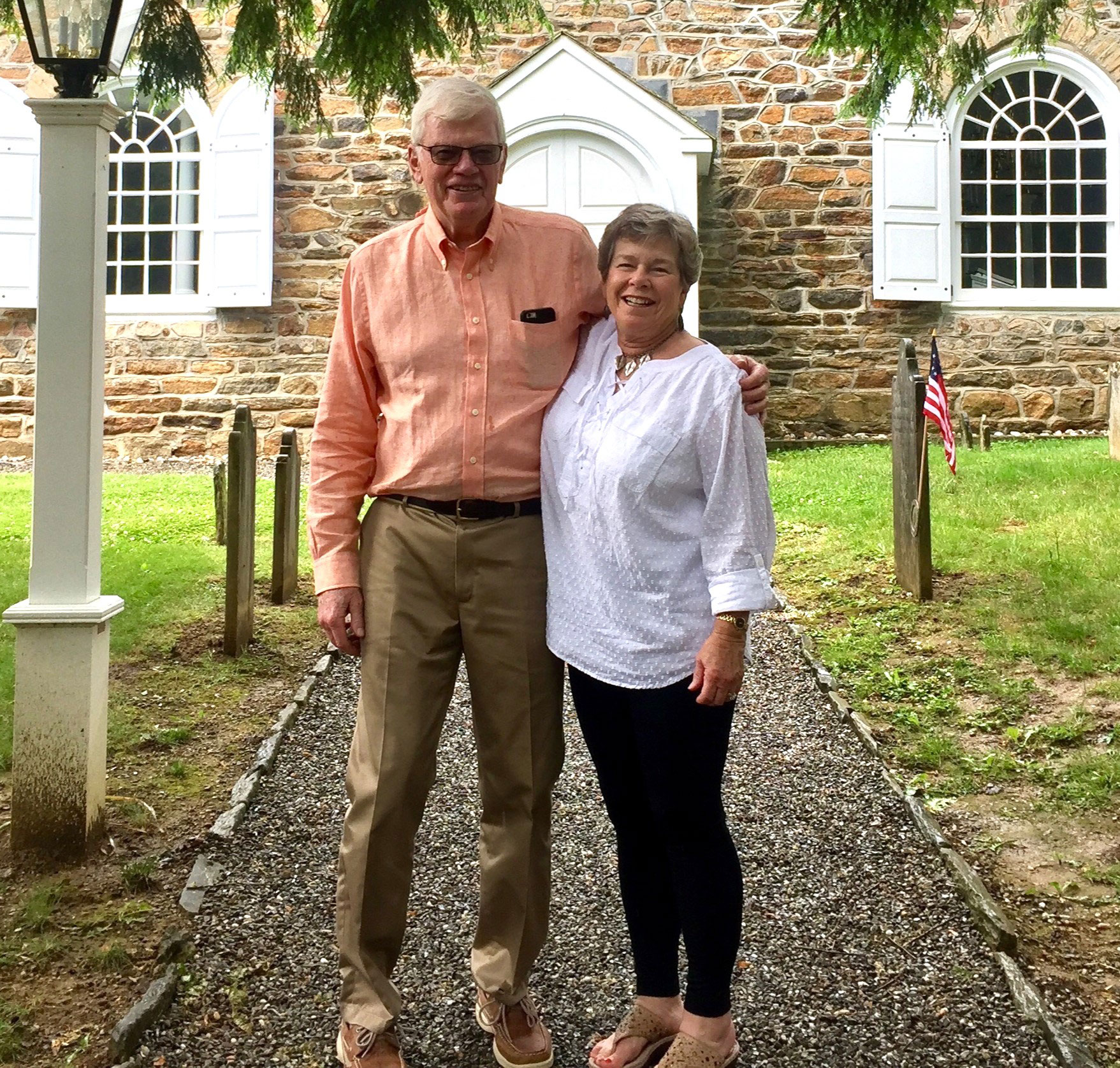 William and Wendy Korb standing outside by Kelby Hochreither/Penn State