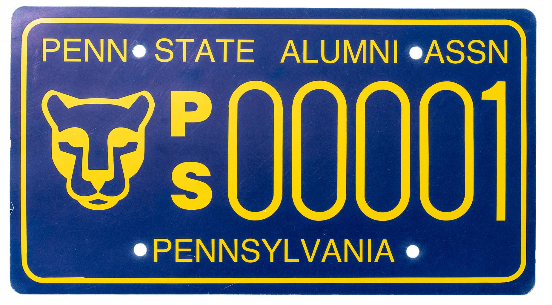 PSAA license plate