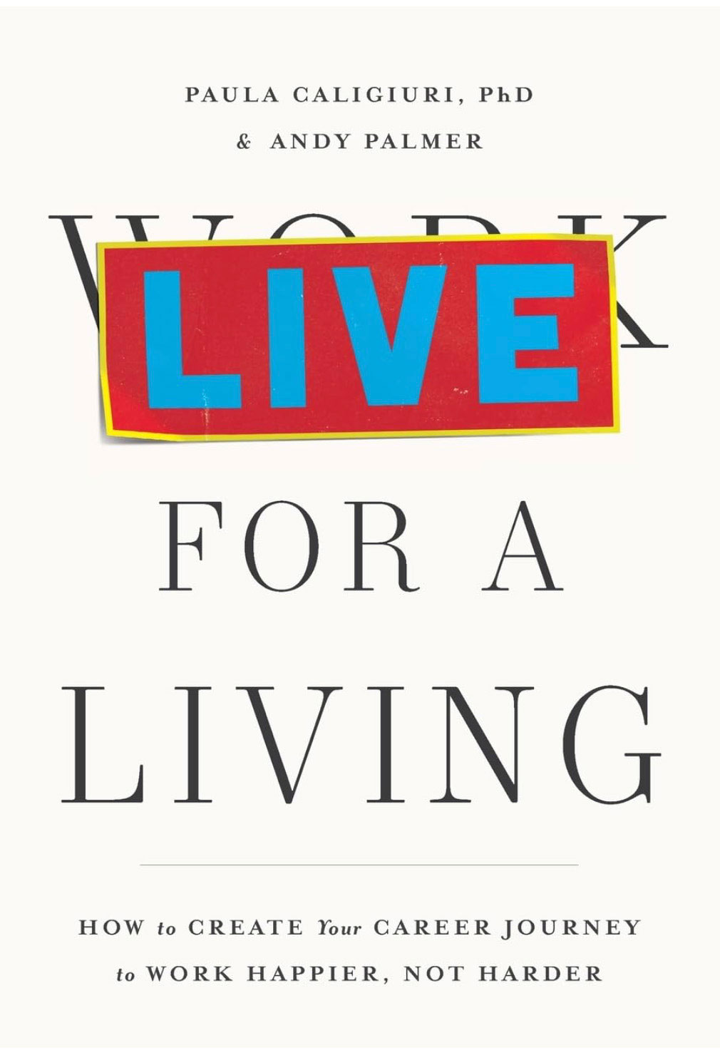Live for a Living book cover, courtesy