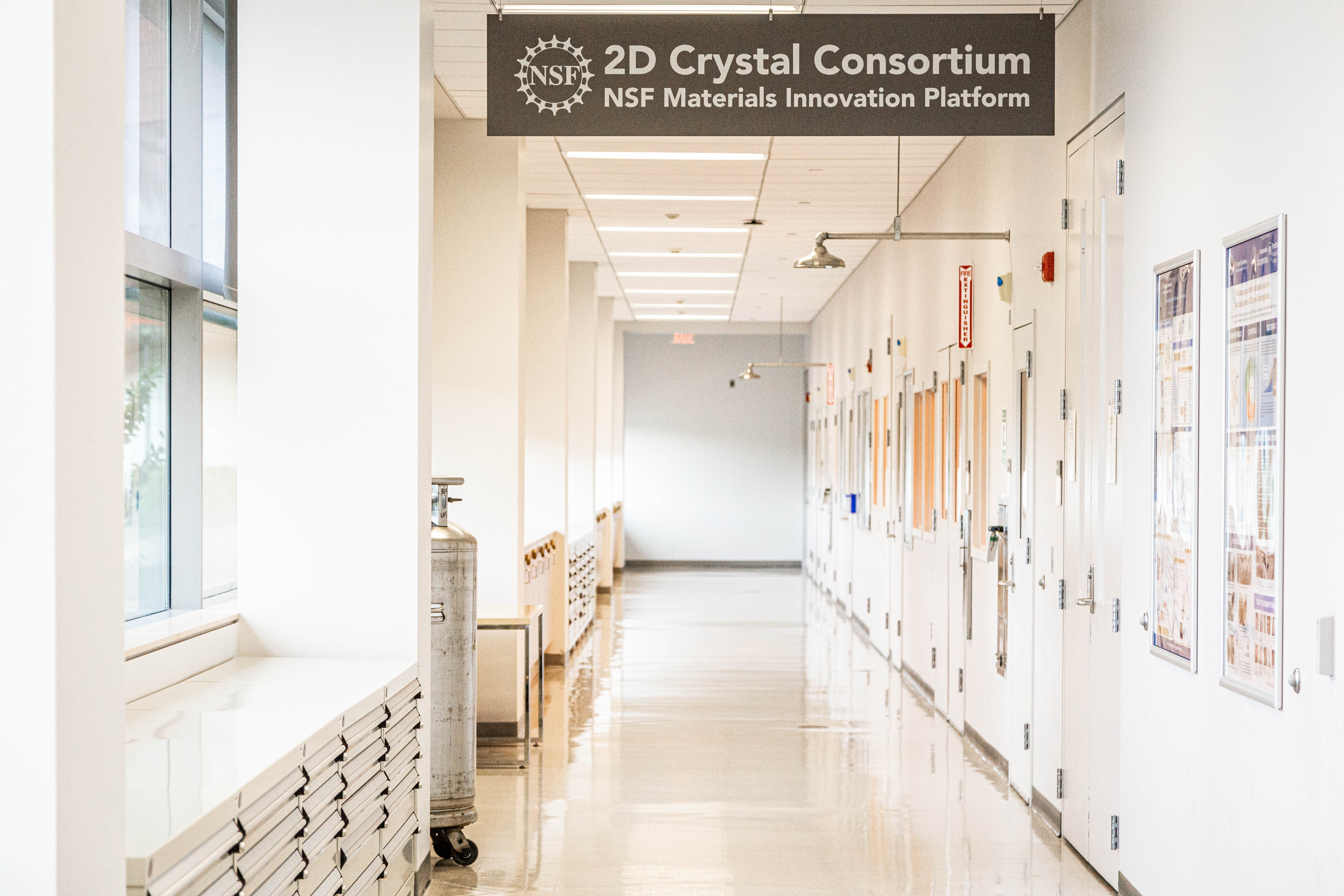2DCC Crystal Consortium hallway signage, courtesy