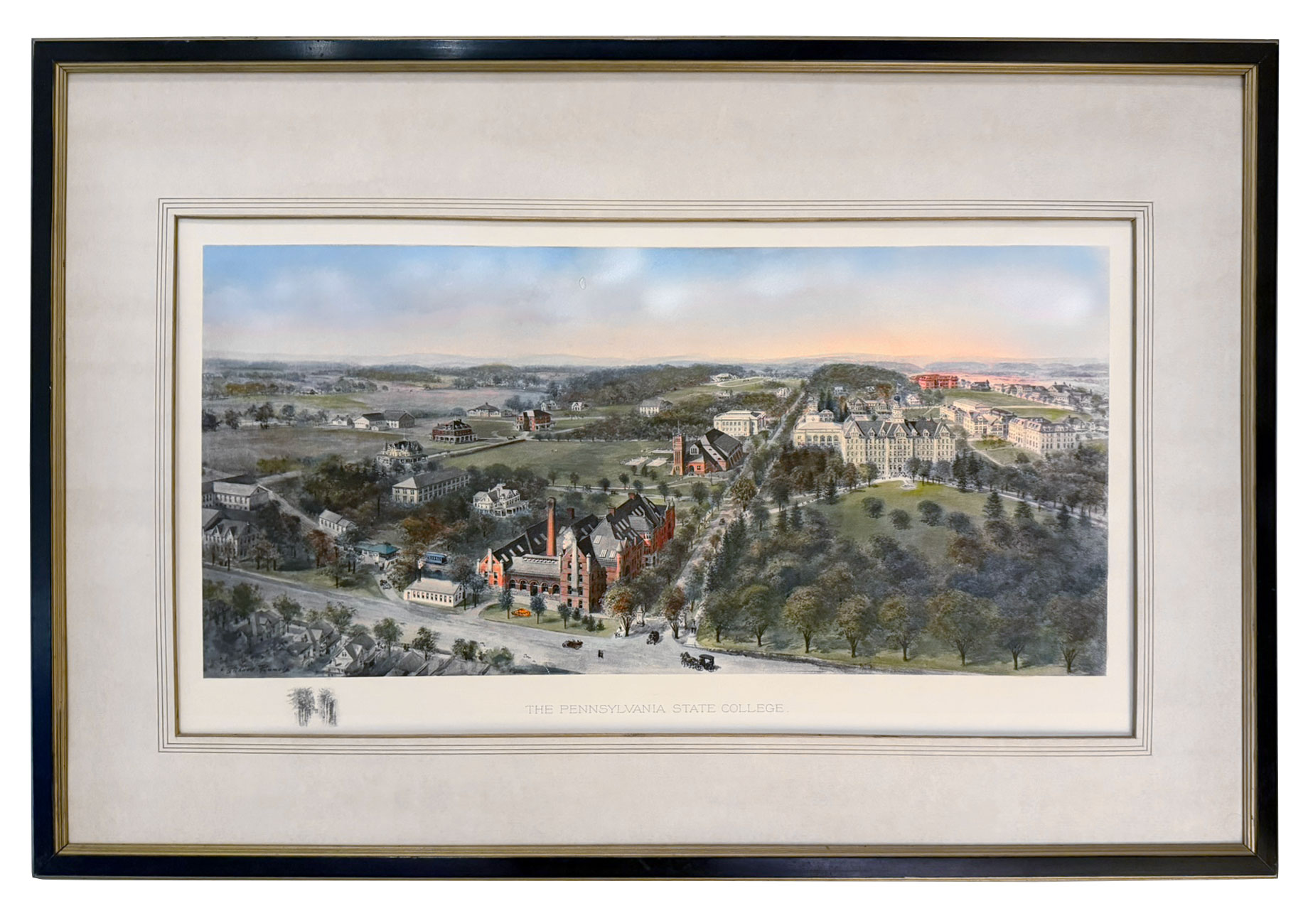 painting titled The Pennsylvania State College, by Richard Rummel