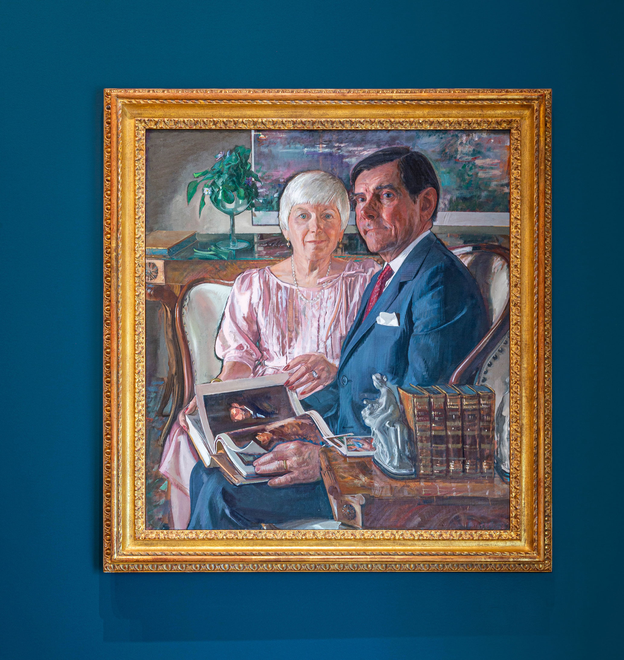 photo of painting of the Palmers, the museum's namesake, by Nick Sloff '92 A&A