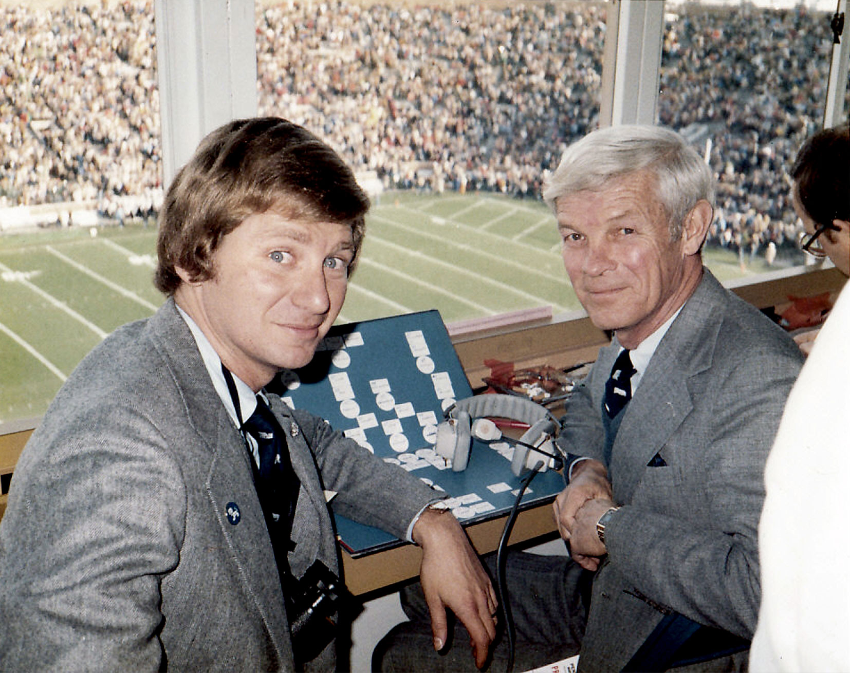Levine with Fran Fisher at a Penn State football game, courtesy