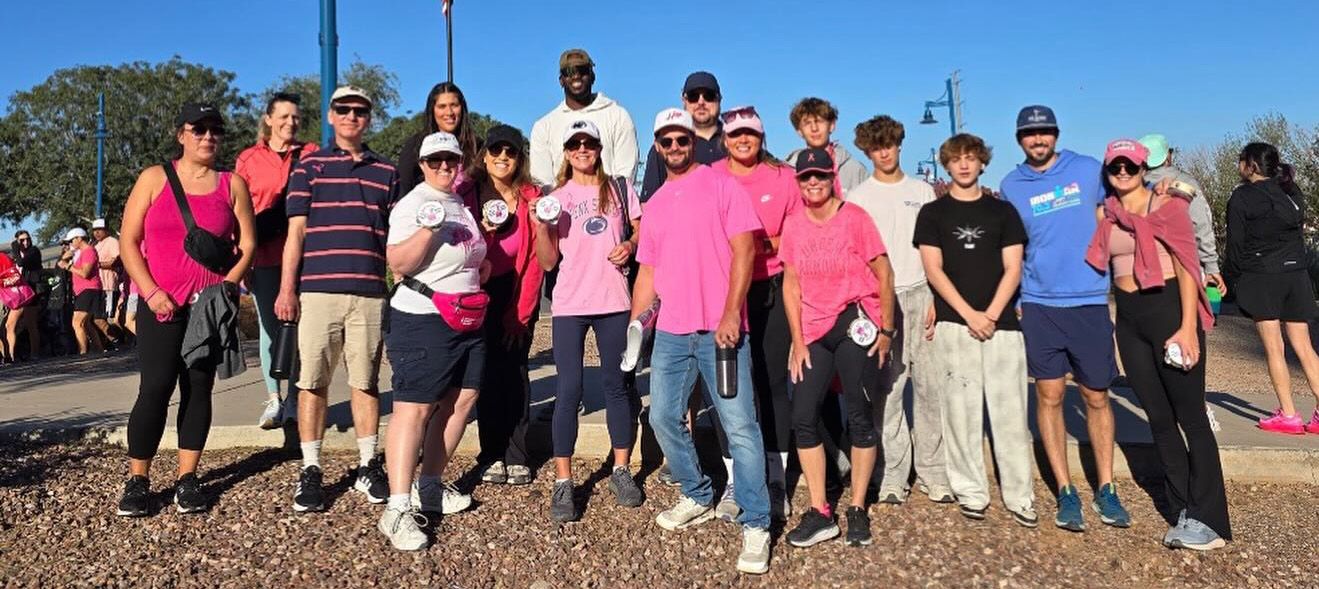 group photo of Phoenix chapter members outside, courtesy
