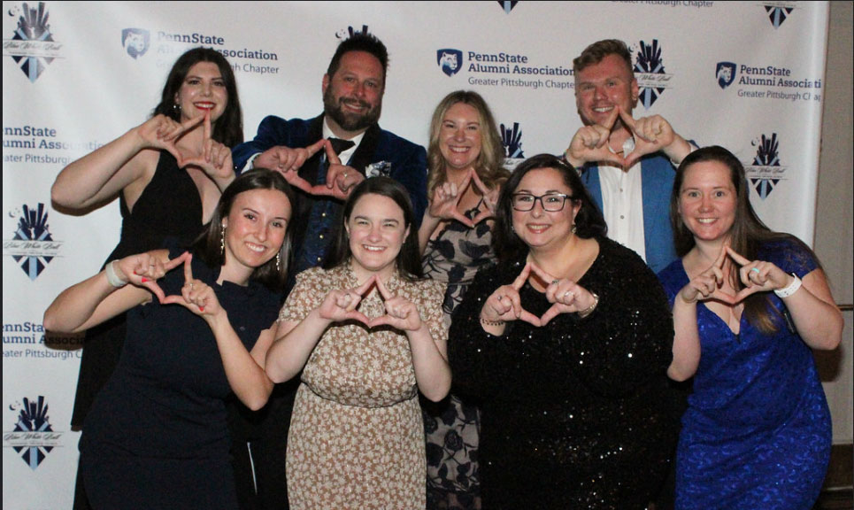 alums at Blue and White Ball, courtesy