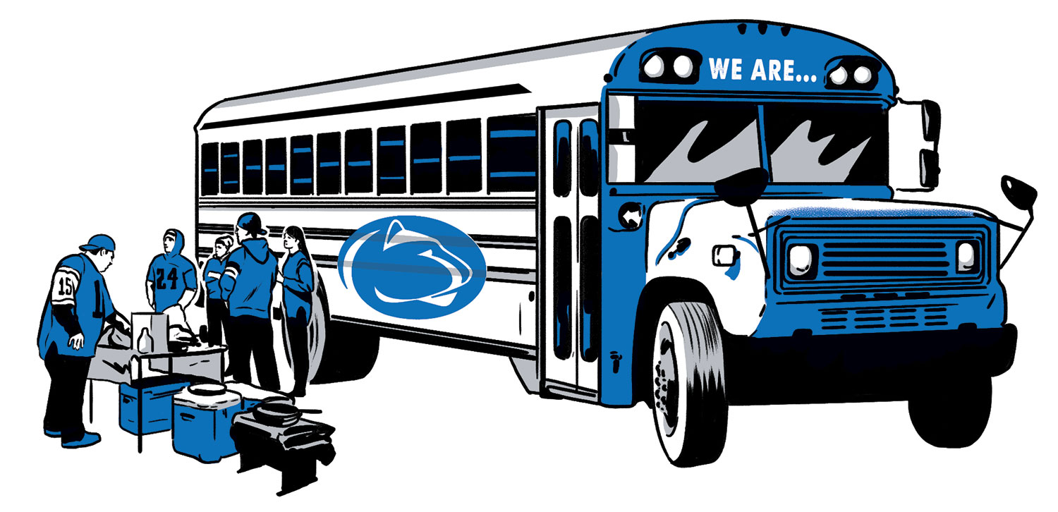 illustration of a bus that says We Are by Joel Kimmel