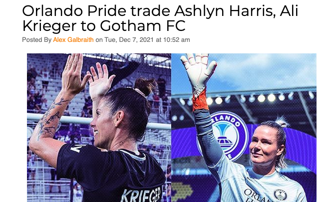 Krieger traded to Gotham