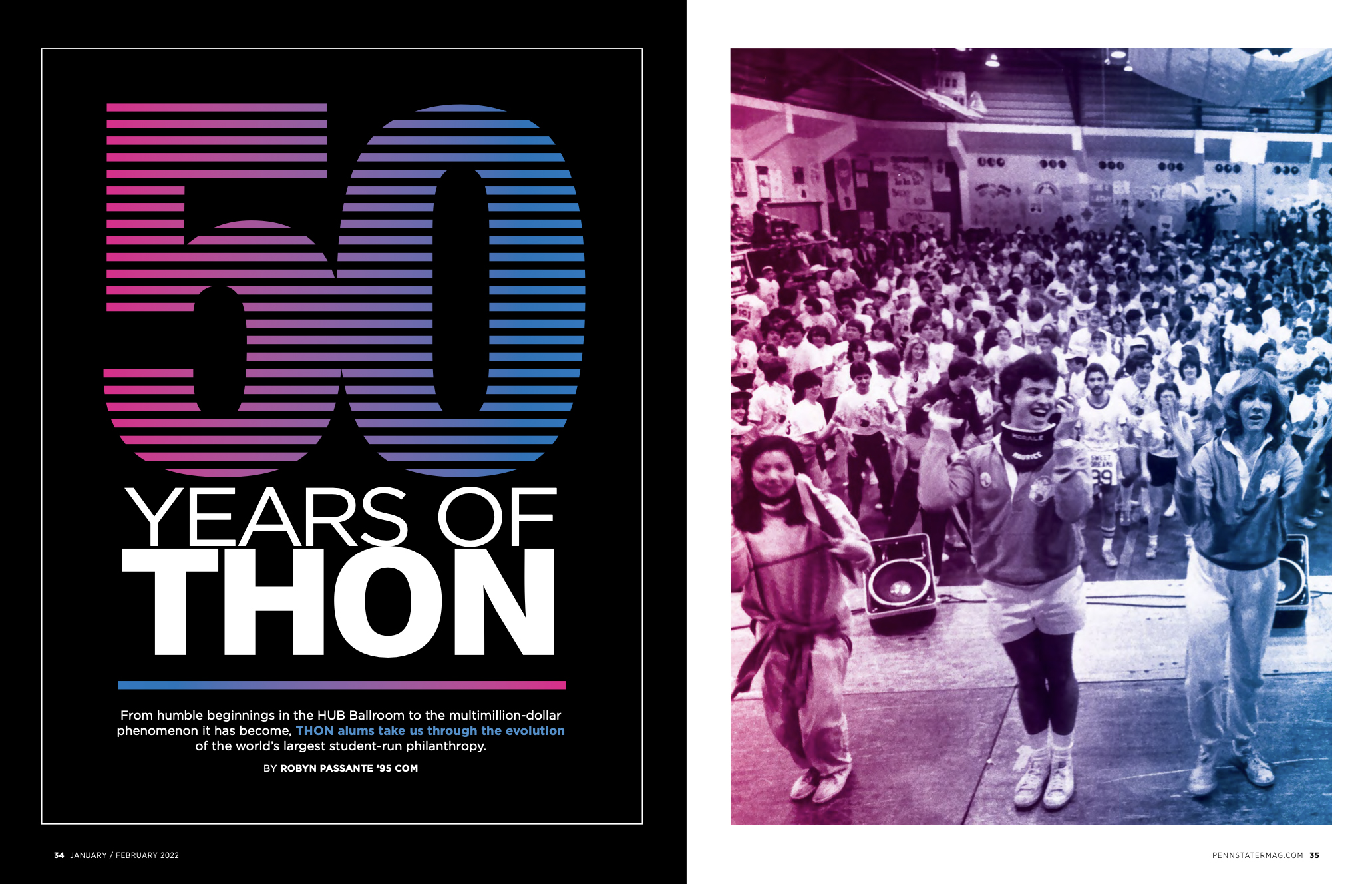 cover of 50 years of THON special issue