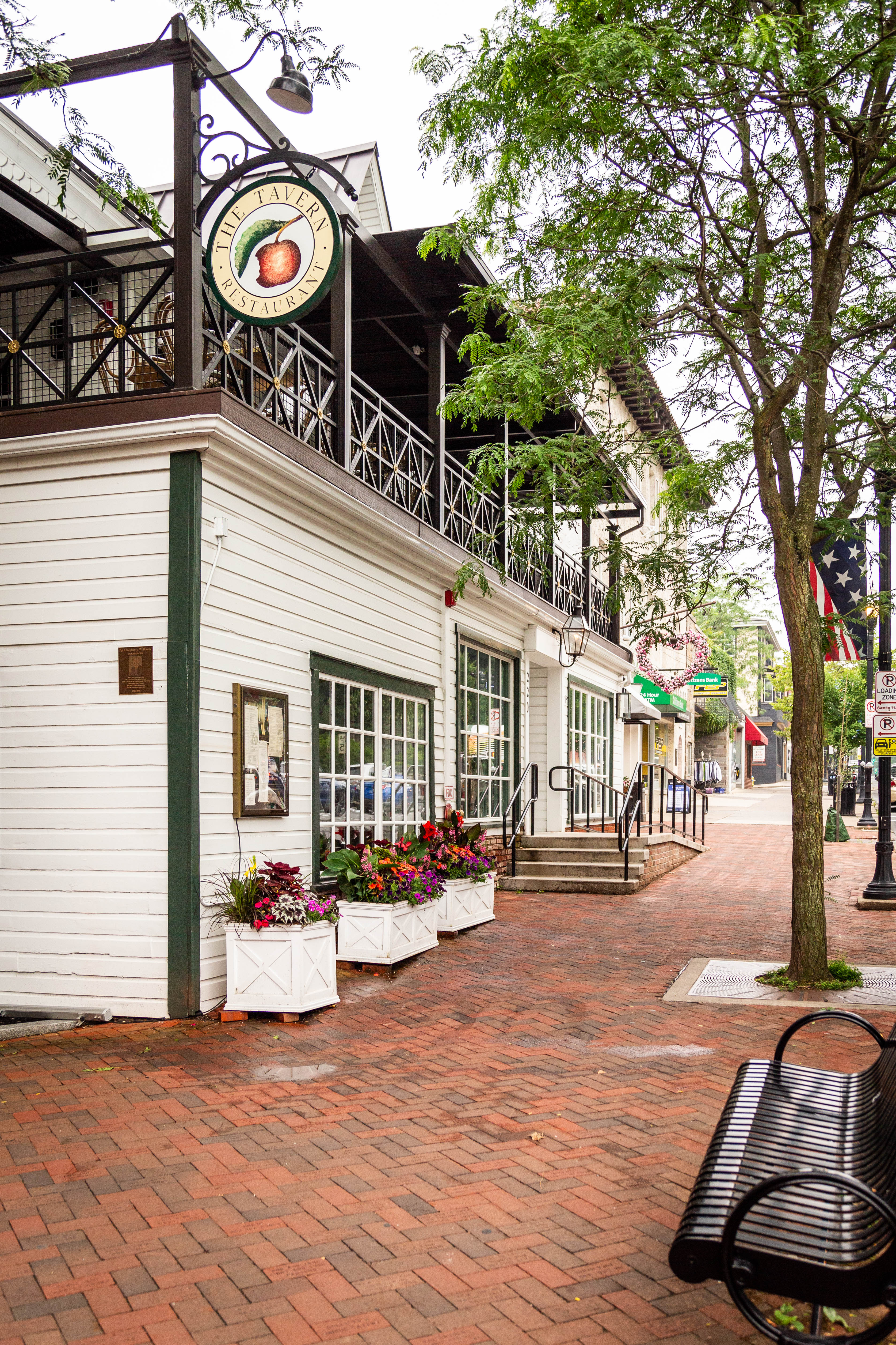 exterior photo of the Tavern restaurant, courtesy