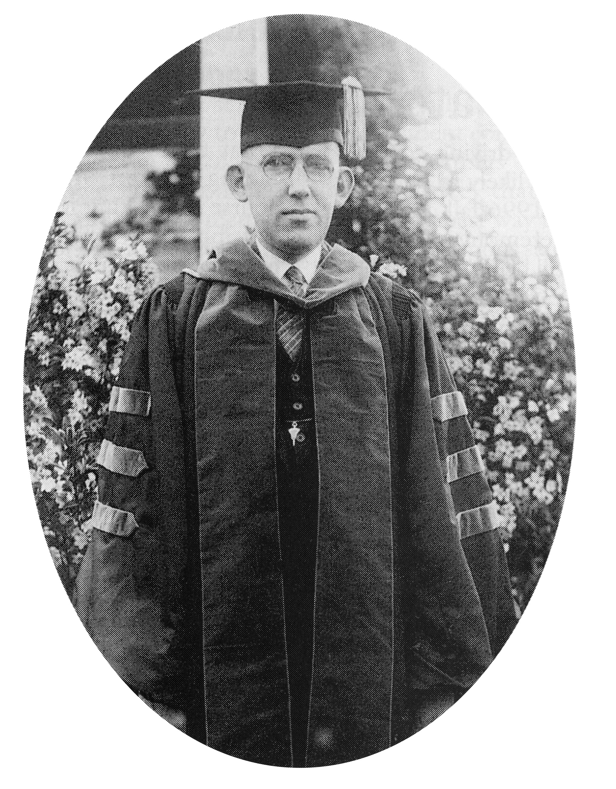 black and white head shot of Marsh White, Penn State Archives