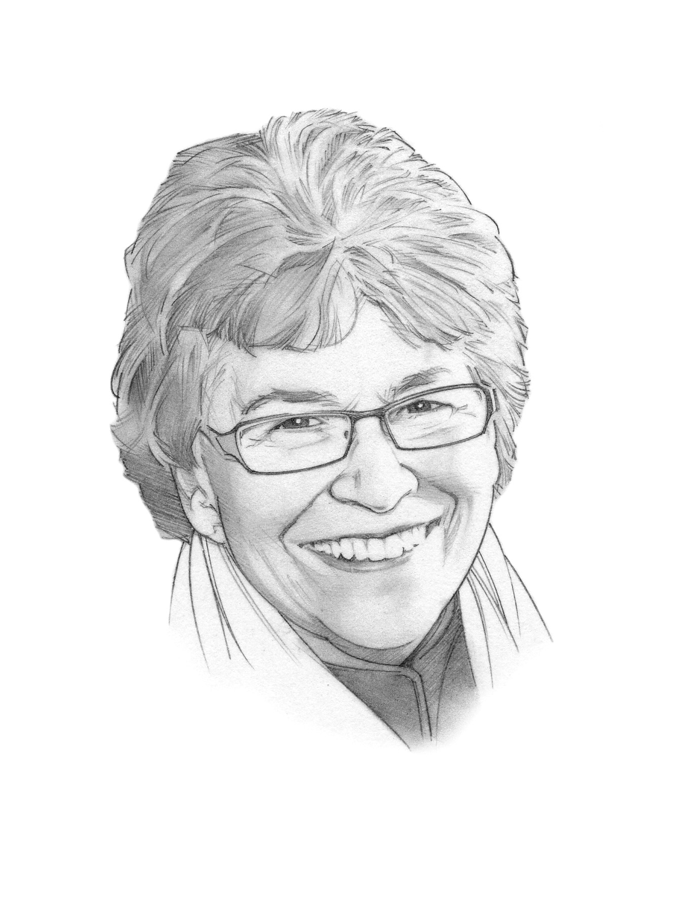 head shot pencil illustration of Yountz by Randy Glass