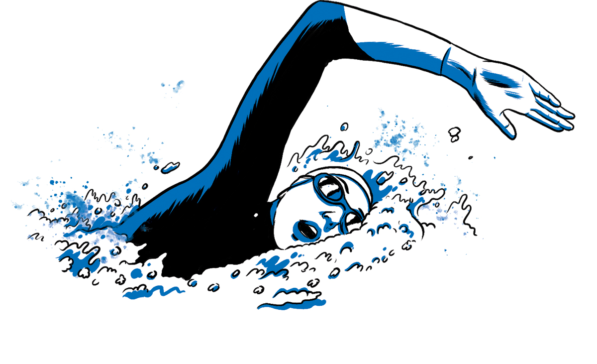 Swimmer illustration