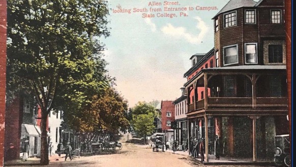 historic downtown postcard