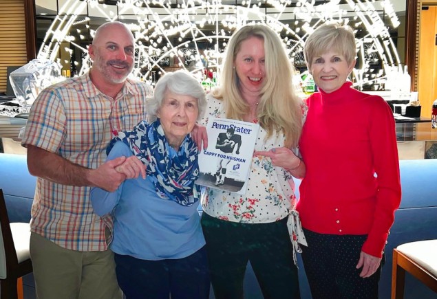 photo of editor Ryan Jones' family holding up an issue of the magazine, courtesy