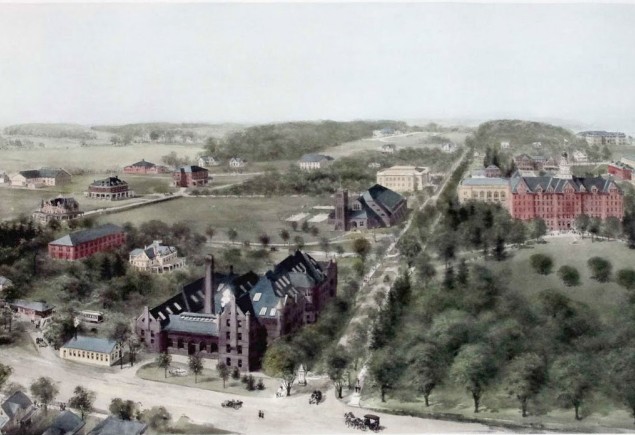 Richard Rummell 1910 painting titled the pennsylvania state college